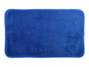 マイクロファイバーバスマット(滑り止め付き、30cm×50cm、ネイビー)