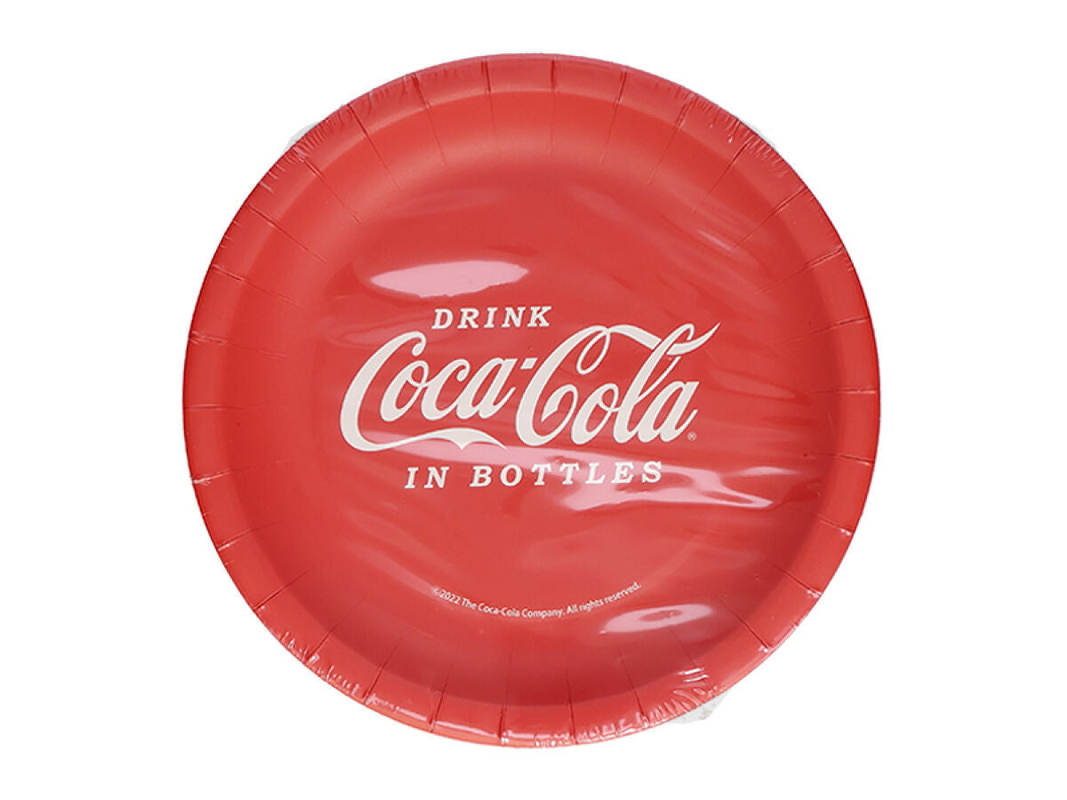 紙皿（コカ・コーラ、AS1、A、直径18cm、12枚） -100均 通販