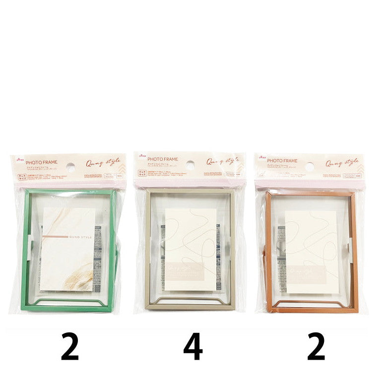 アイアンフォトフレーム（チェキサイズ、グレー、レッド、グリーン