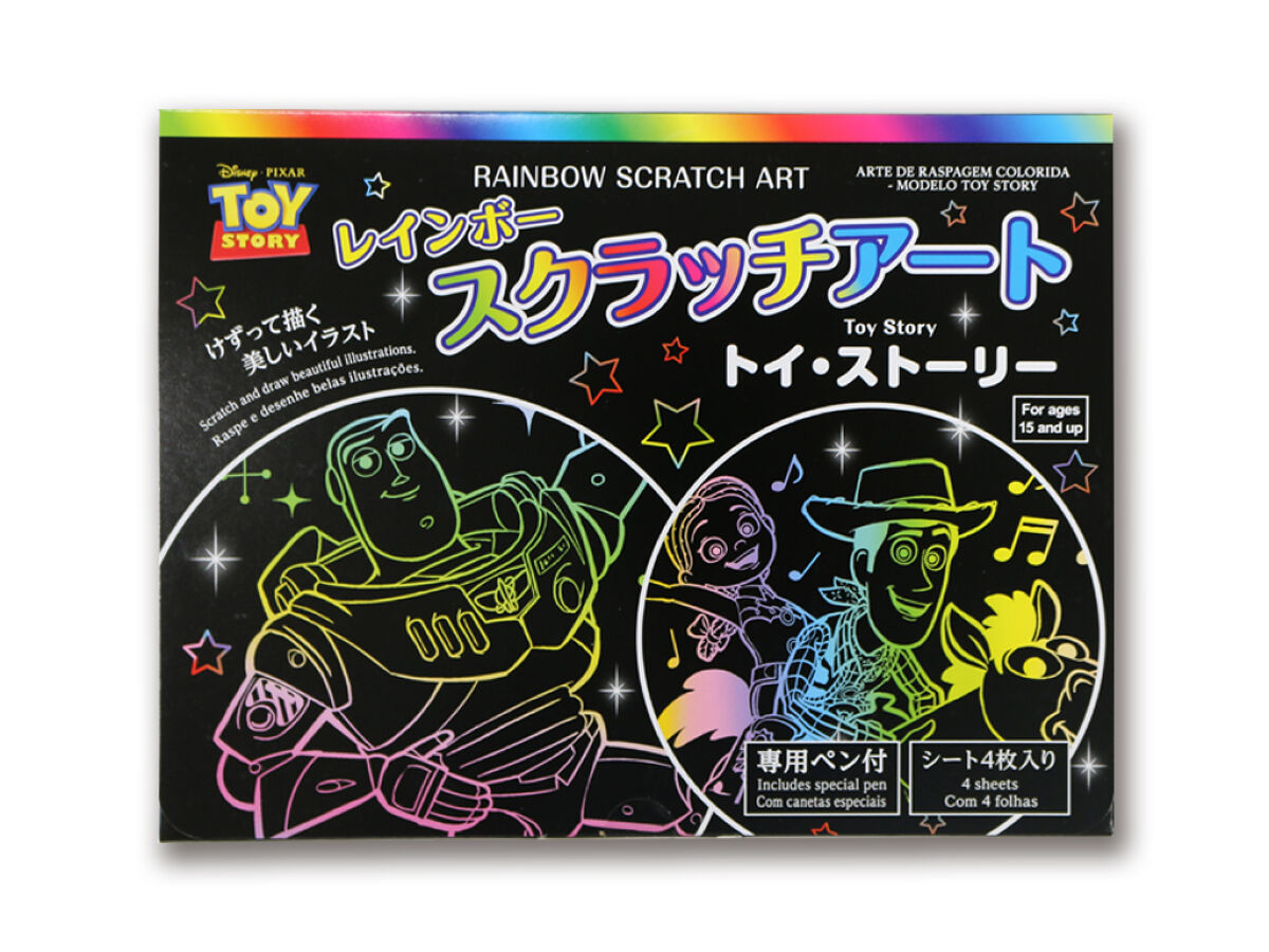 レインボースクラッチアート（トイ・ストーリー） -100均 通販