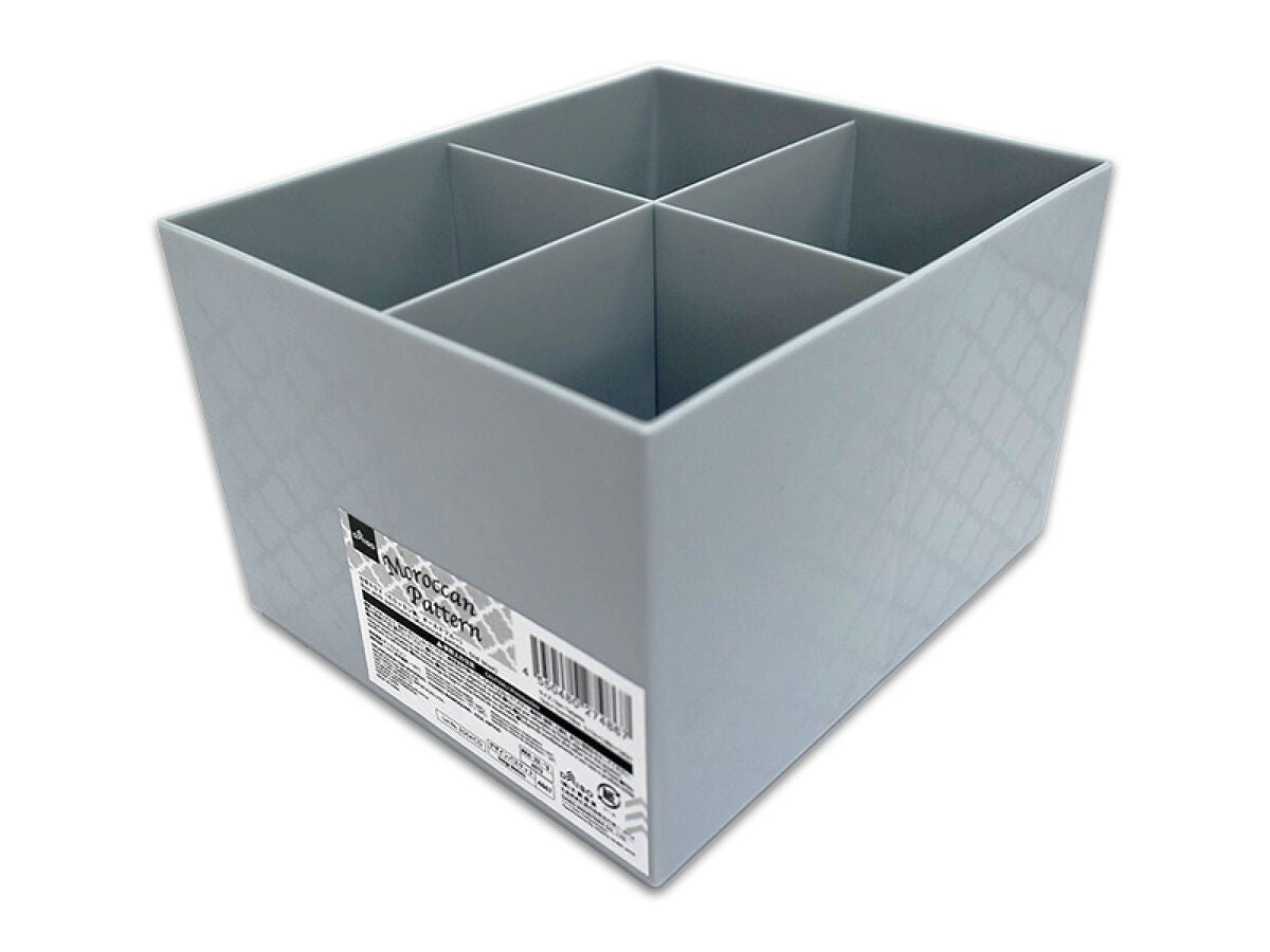 正規品・未開封 ソートボックス 仕切BOX（モロッカン柄、オールドブルー） -100均 通販 ダイソー