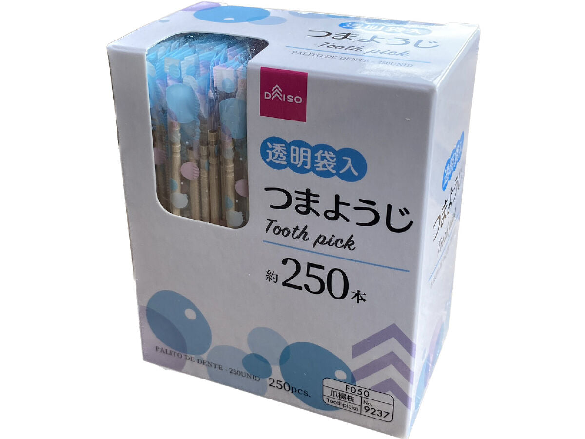 つまようじ（透明袋入、250本） -100均 通販 ダイソーオンライン