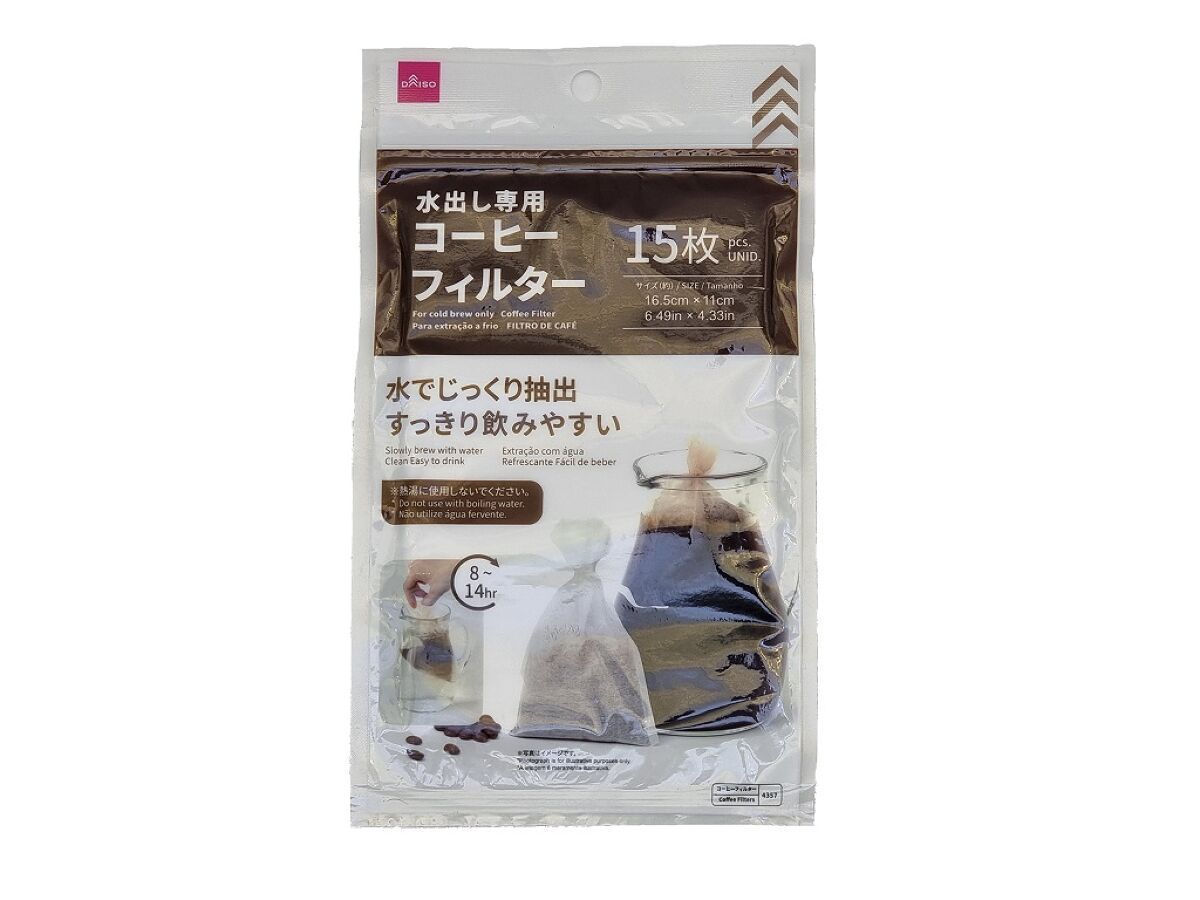 コーヒーフィルター（11cmx16．5cm、15枚） -100均 通販