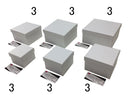 紙BOX(正方形、パール調、無地)