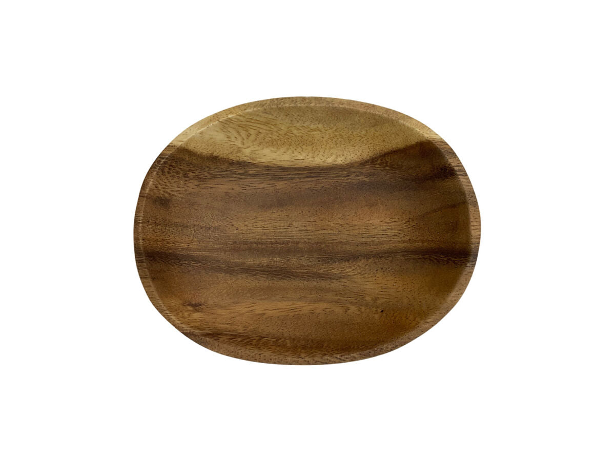 オーバルプレート（アカシア）9cm×13cm -100均 通販 ダイソー