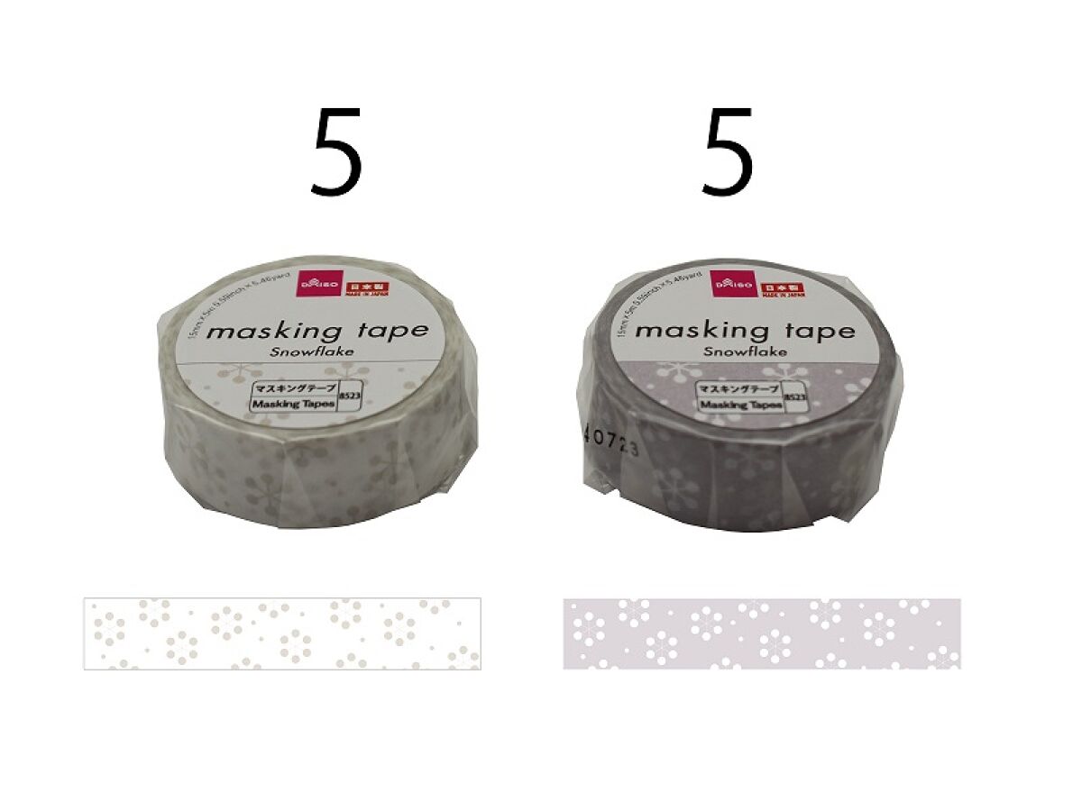 海外 PETテープ マスキングテープ しゃぼんだまと雪の結晶 海外 PETテープ マスキングテープ しゃぼんだまと雪の結晶