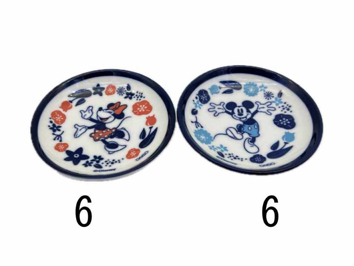 豆皿、8cm（ミッキー／ミニー）FW -100均 通販 ダイソー