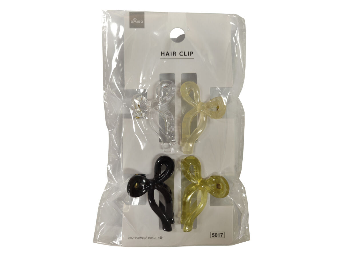 ミニバンスクリップ（リボン、４個） -100均 通販 ダイソーオンラインショップ【公式】