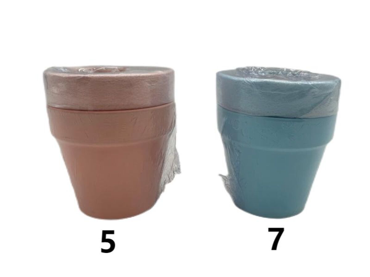 素焼きテラコッタ植木鉢（2個）3号、直径8cm -100均 通販