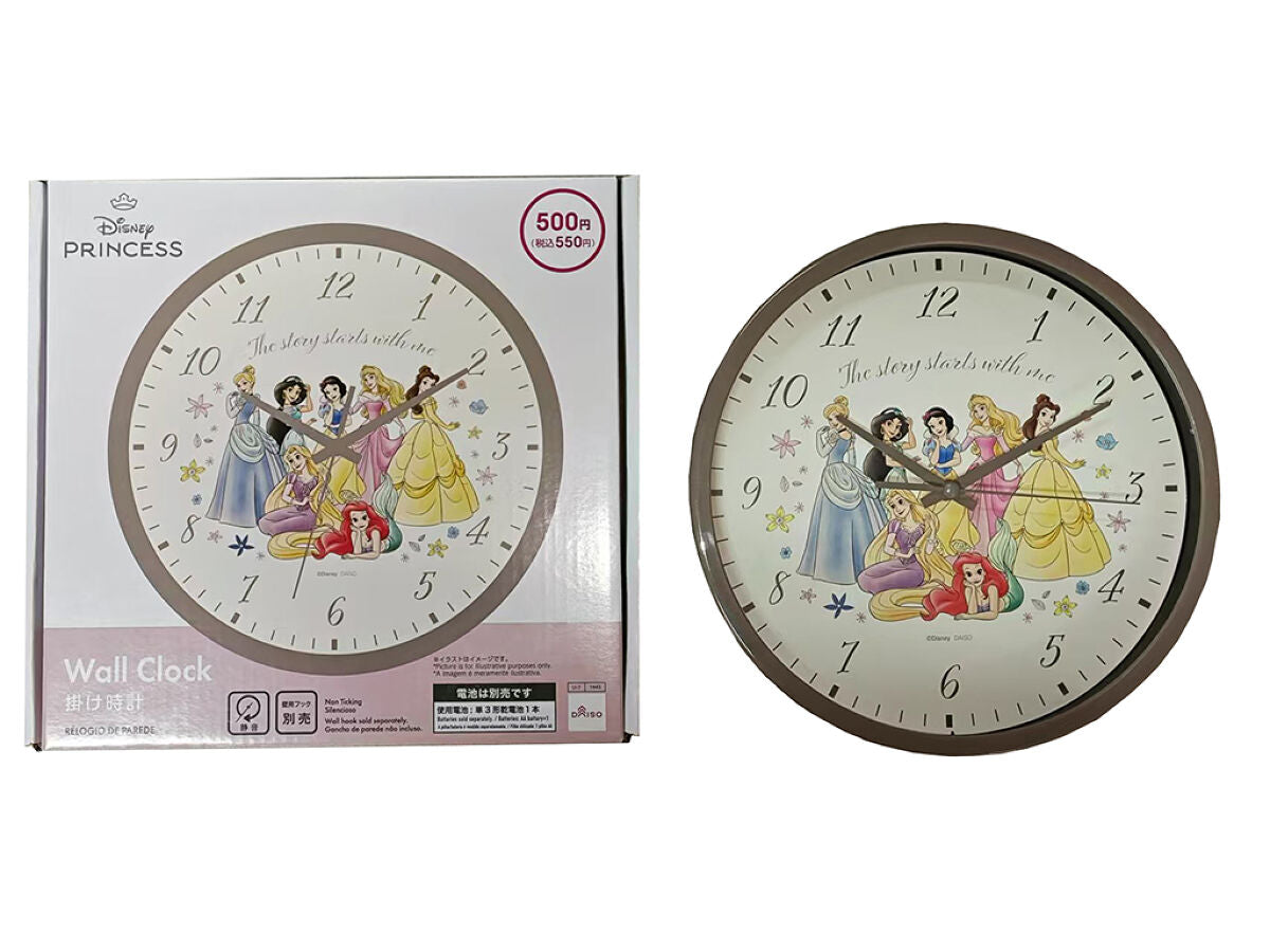 掛け時計（ディズニープリンセス）23cm -100均 通販 ダイソー