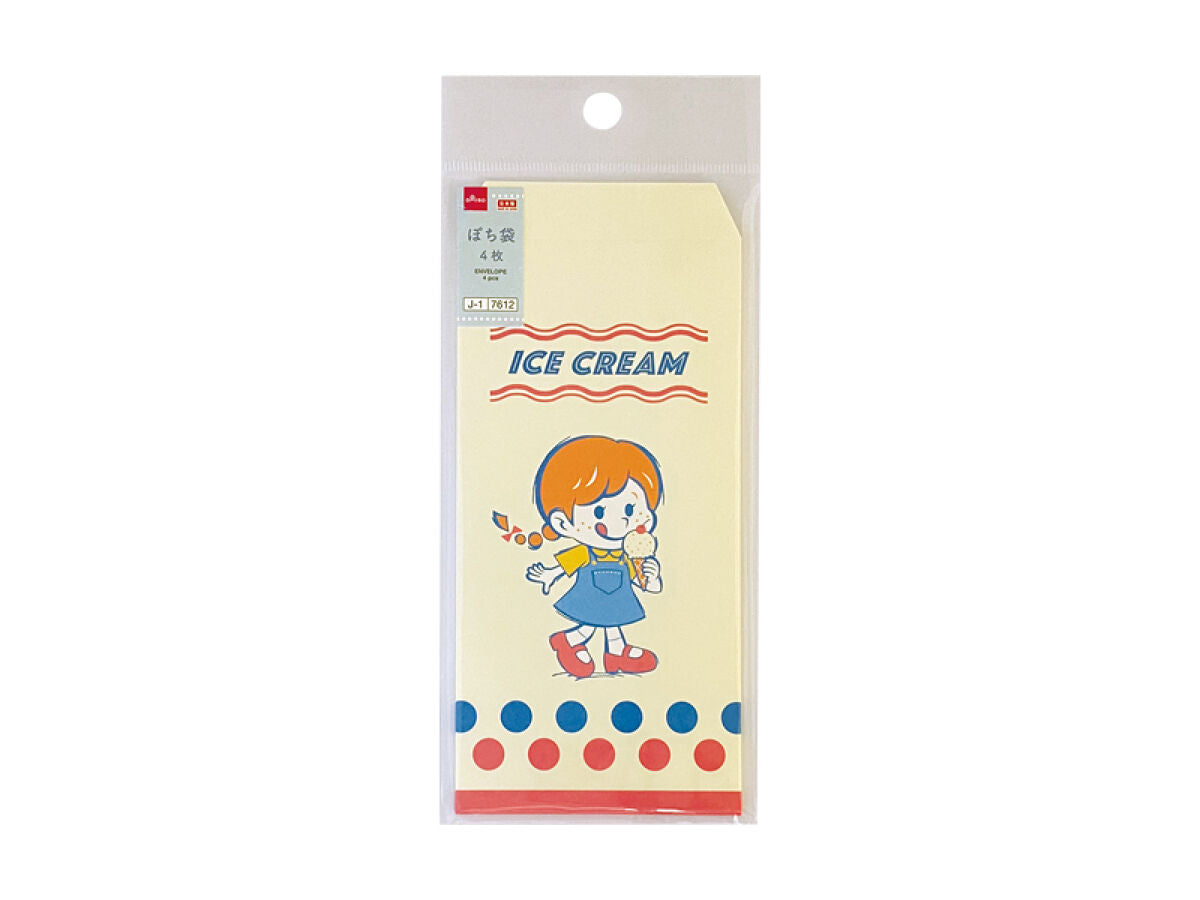100円ショップのぽーち 万型ぽち袋（夏柄、アイスクリーム） -100均 通販 ダイソーオンライン