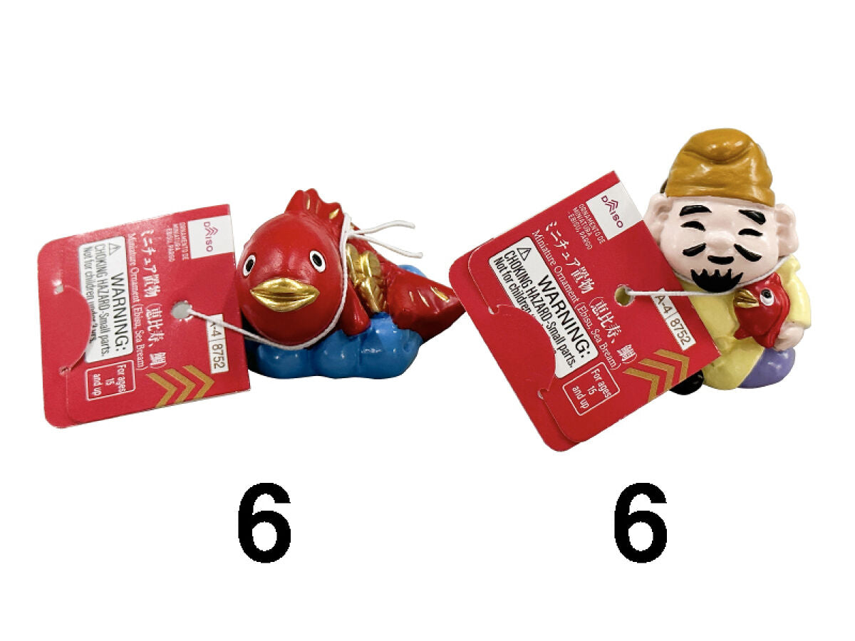 ミニチュア置物（恵比寿、鯛） -100均 通販 ダイソーオンライン