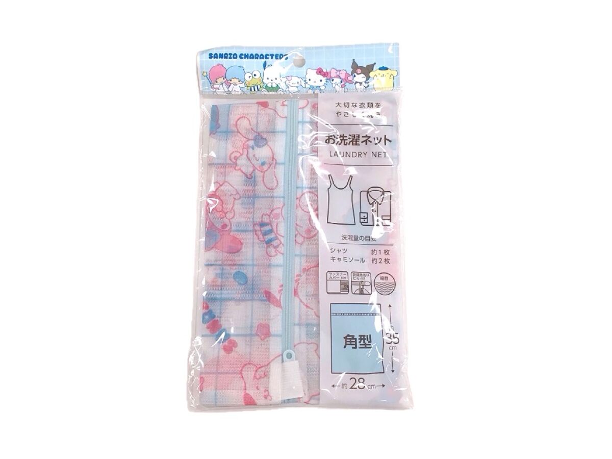 お洗濯ネット（角型）キャラクターミックス チェック -100均