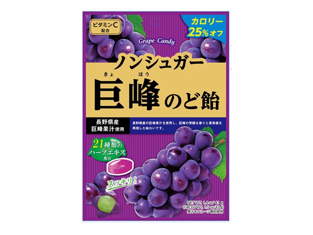 扇雀飴本舗 ノンシュガー巨峰のど飴 43g43g×1個入 -100均 通販