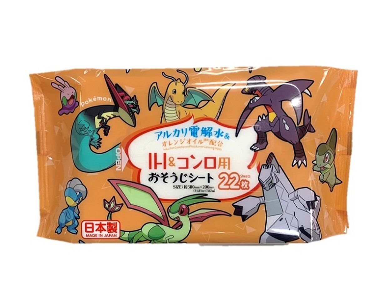 ポケモン ガスコンロ＆IHおそうじシート22枚 -100均 通販 ダイソー