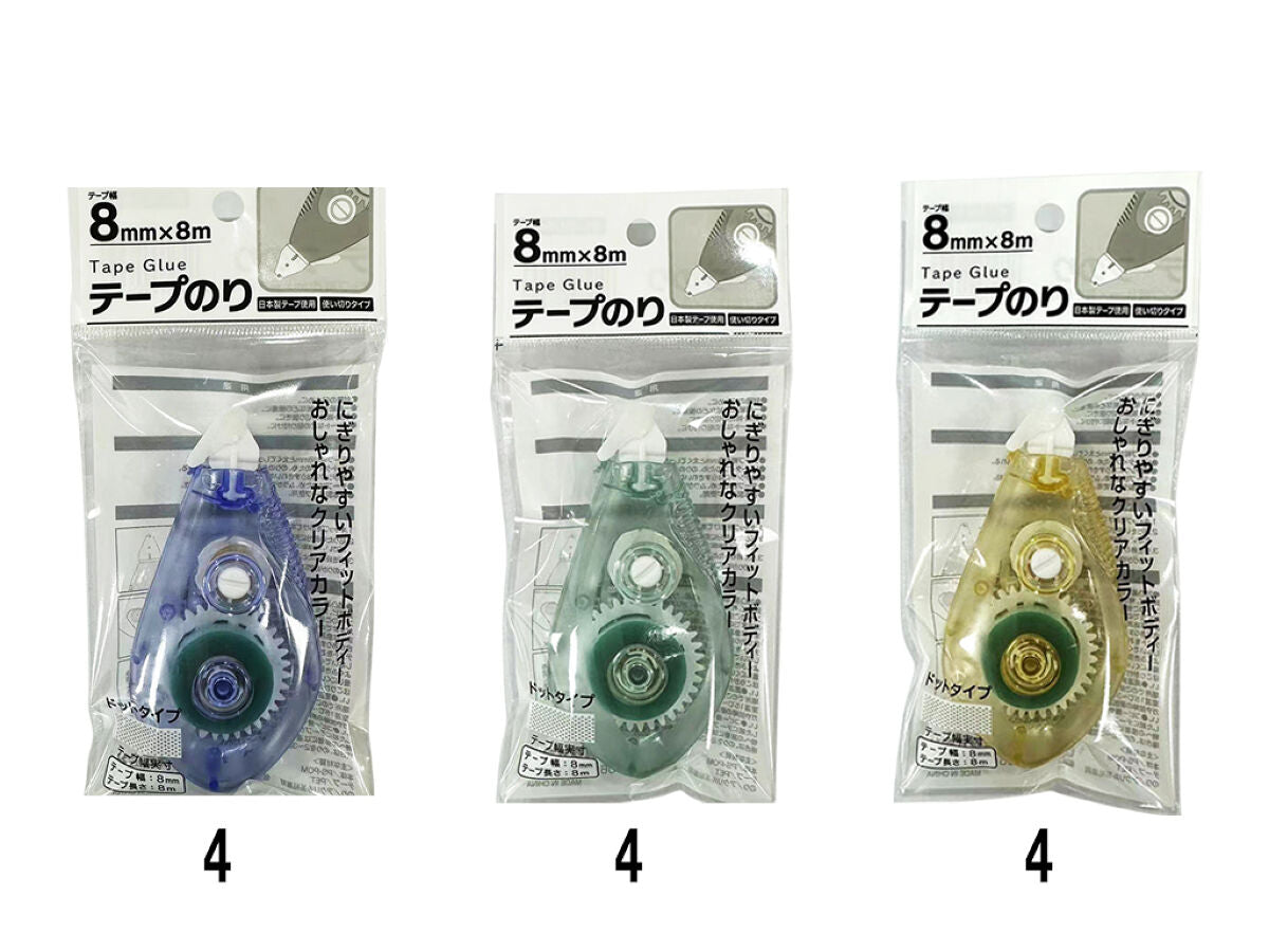 テープのり（クリアカラー）8mm×8m -100均 通販 ダイソー