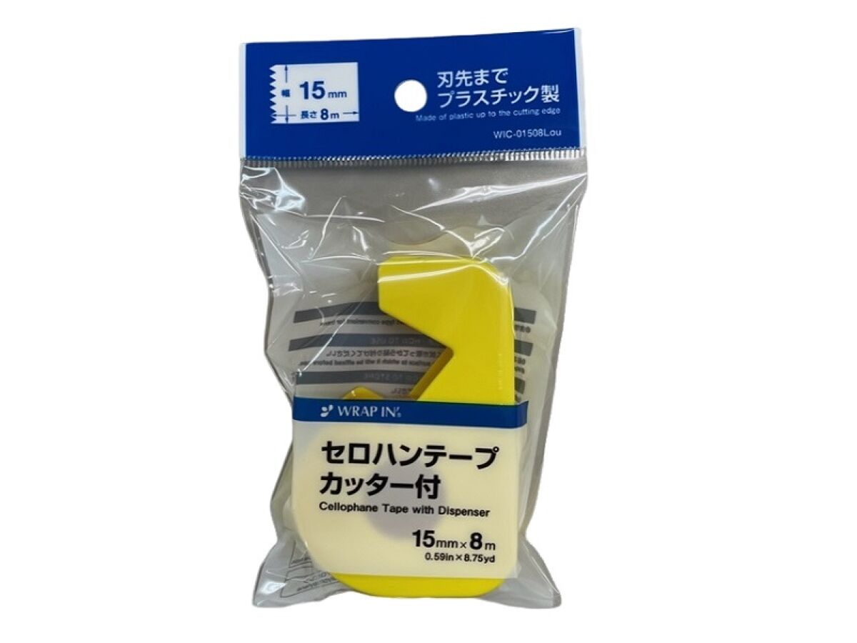 セロテープカッター付き15mm×8m -100均 通販 ダイソーオンライン