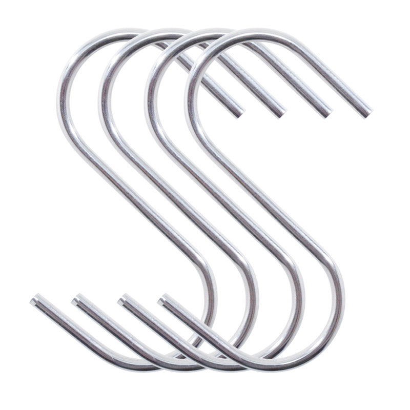 ステンレスS字フック、4個5．5cm -100均 通販 ダイソー