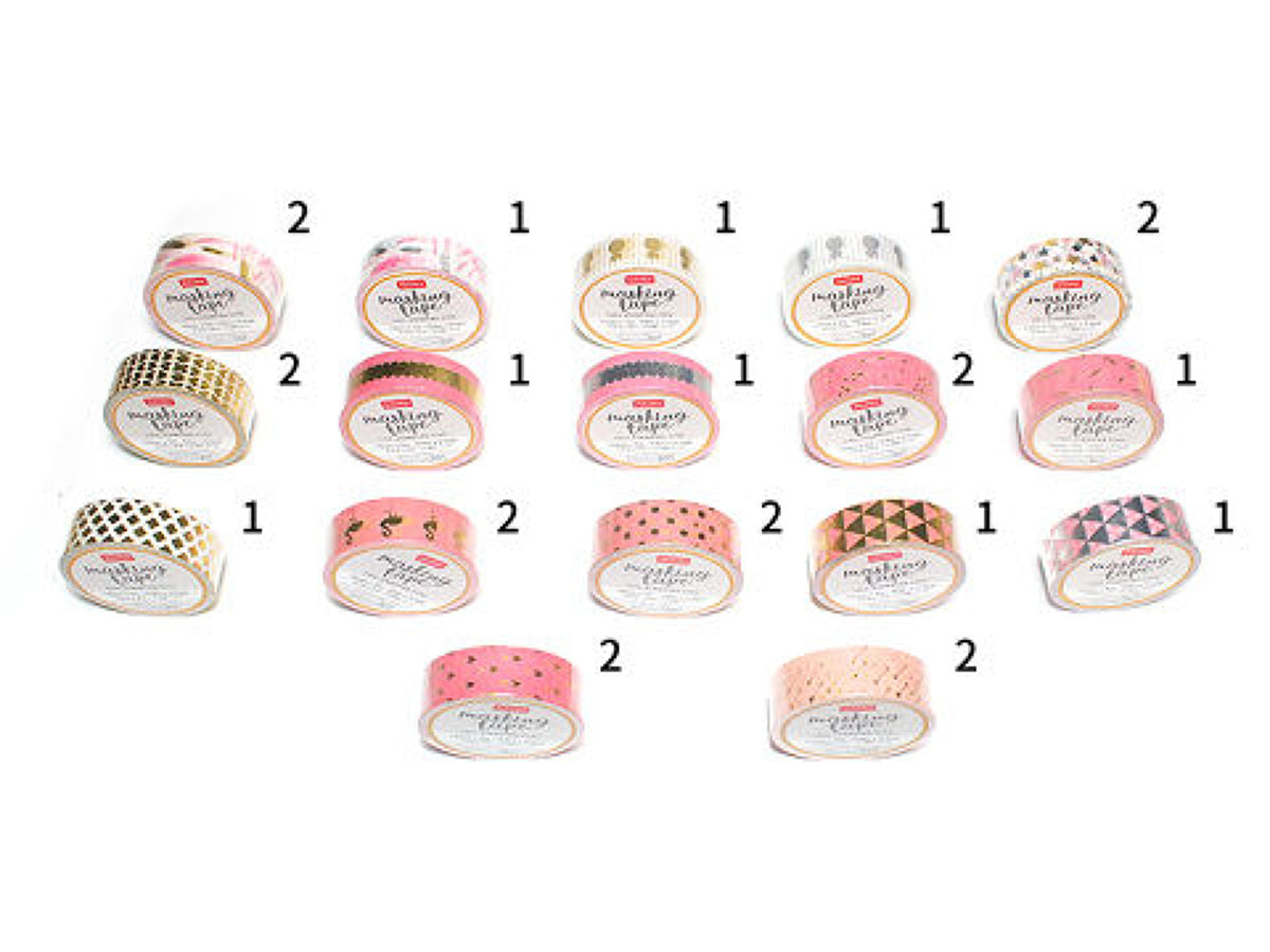 7809】海外 マステ 5m巻売り 金箔押し マスキングテープ 龍 7809】海外