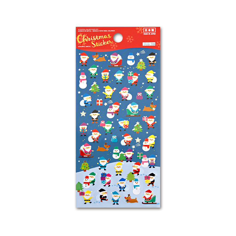 クリスマスシール（カラフルサンタ） -100均 通販 ダイソーオンライン