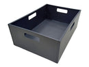 組立収納BOX(SQUーAIR、黒、38cm×26.6cm×13.2cm)