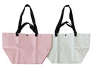 折りたたみショッピングバッグ(2ハンドル、無地、27cm×27cm×18cm)