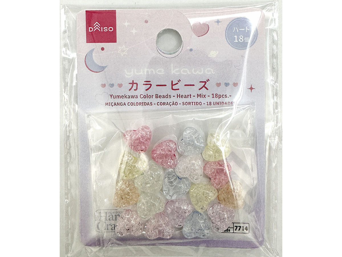 ビーズ編みがま口 Created by Me! ハートビーズ 120pcs 3個セット 
