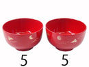 うさぎ汁椀赤２柄アソート１１ｃｍ