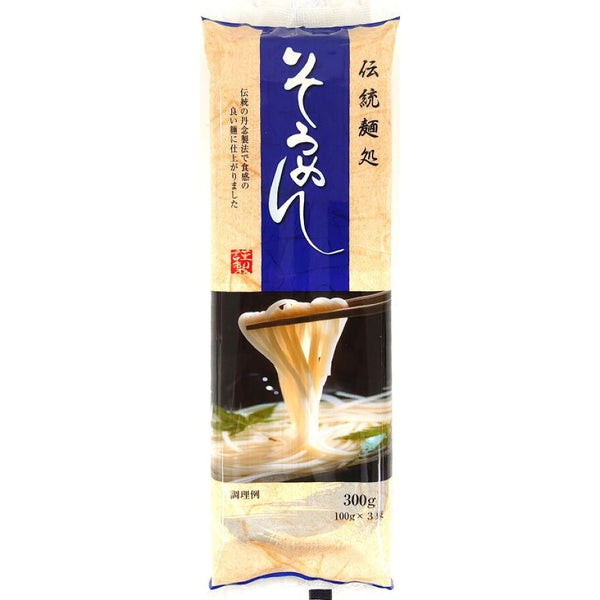 朝日商事 伝統麺処そうめん 300g（100g×3束） -100均 通販