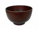 会津塗　洗浄機対応　木目モダン汁椀　赤茶