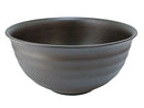 会津塗羽反ロクロ目丼（食器洗い機対応、こげ茶）Φ１４．３×７ｃｍ