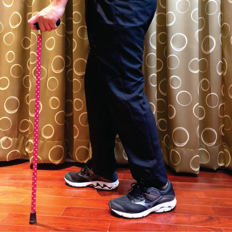 スチール製ステッキ花柄７４ｃｍ、７６ｃｍ、８０ｃｍ、８２ｃｍ、８４ｃｍ
