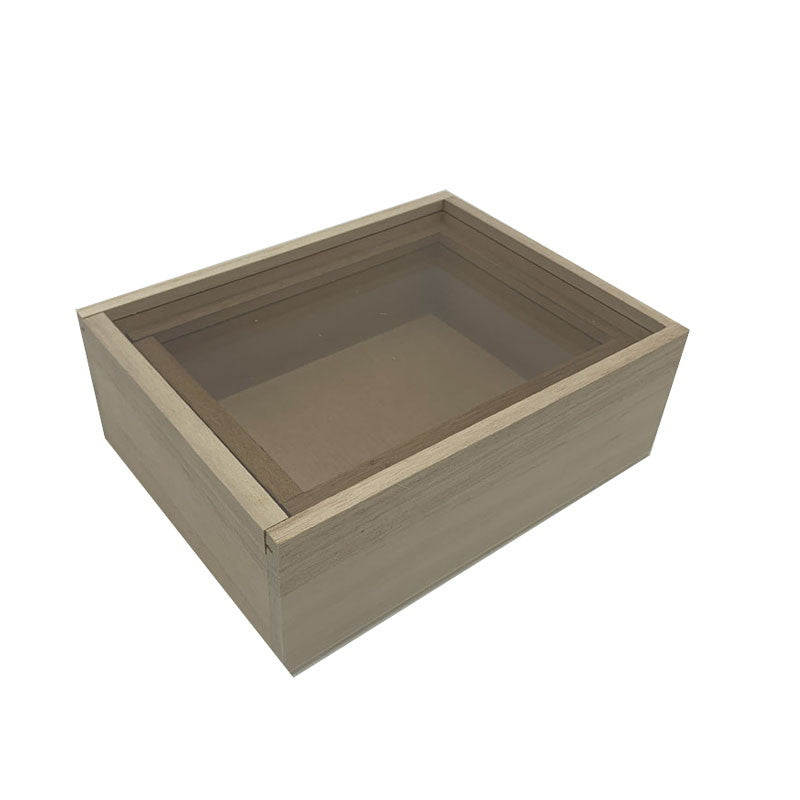 透明ふた付ウッドBOX
