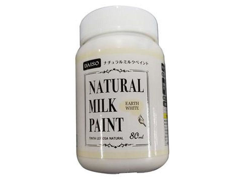 ①ナチュラルミルクペイント80ml_アースホワイト水性
