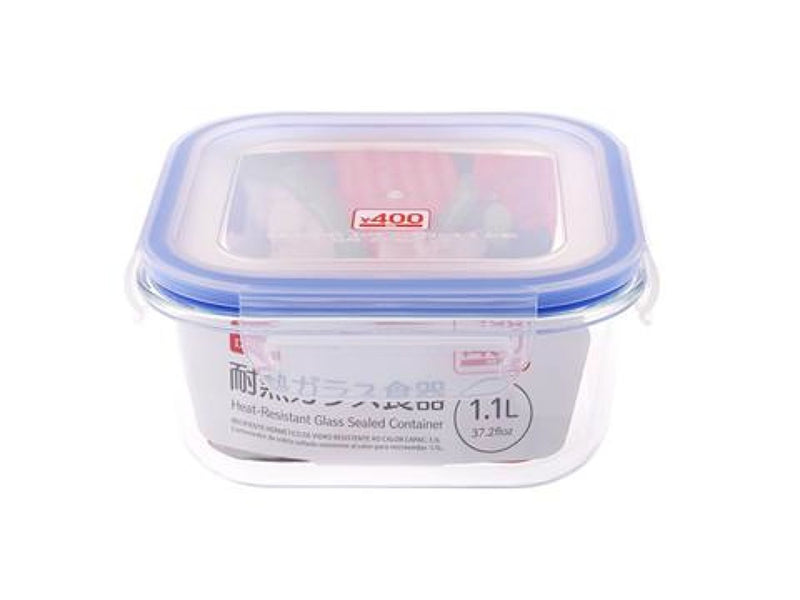 レンジOK！耐熱ガラス密閉容器（1.1L）