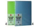 はがきホルダー（６０ポケット、ブルー、グリーン）