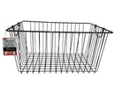 ワイヤーバスケット（３７×２６×１８ｃｍ、ブラック）