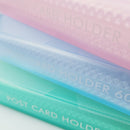 ハガキホルダー６０ポケット（半透明パステルケース付）