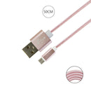 充電ａｎｄ転送ケーブル（スマホ用、タイプＣ、２Ａ、５０ｃｍ）