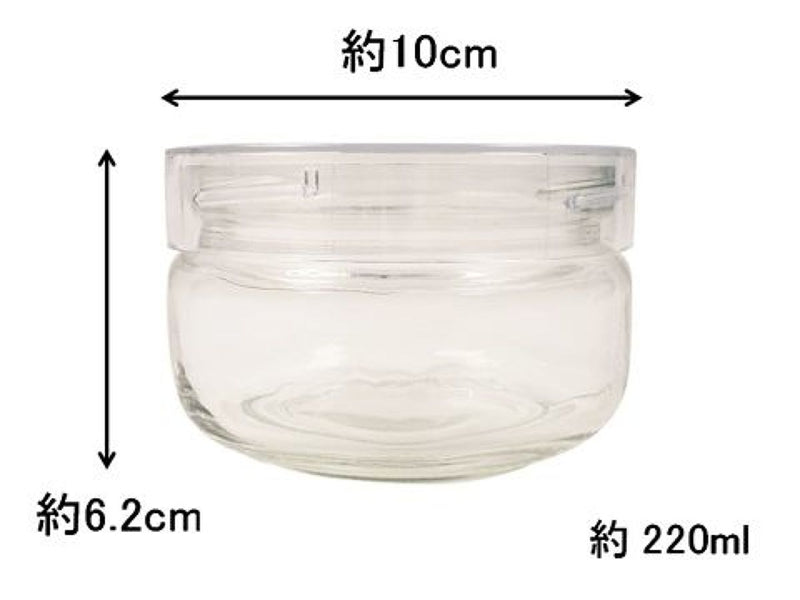 ガラス保存容器（中身が見やすい、約220mL）