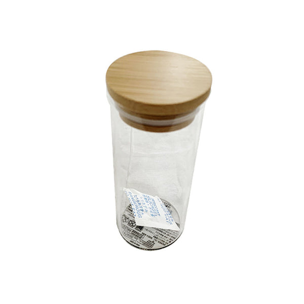 ガラスキャニスター（竹蓋付）120mL -100均 通販 ダイソー