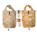 折りたたみショッピングバッグ（トースト柄）