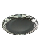 深皿（モダンストライプ、黒、約Φ２１．５×Ｈ３．８ｃｍ）