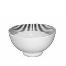 茶碗（モダンストライプ、白）Φ１１．５×Ｈ６．４ｃｍ