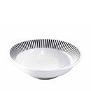 浅鉢（モダンストライプ、白、約φ１３．２×Ｈ３．８ｃｍ）