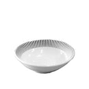 浅鉢（モダンストライプ、白、約φ１１×Ｈ３．５ｃｍ）