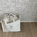 ショッピングバッグ（大理石柄、35cm×40cm×20cm）