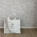 ショッピングバッグ（大理石柄、35cm×40cm×20cm）