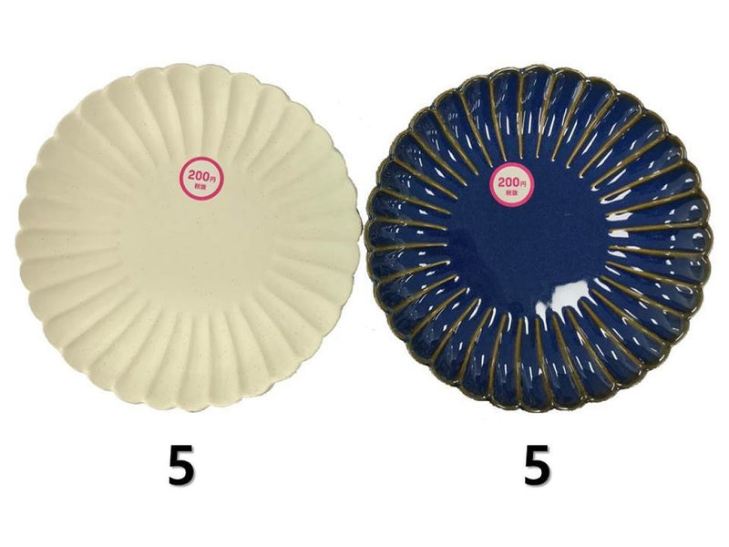 お皿（菊、約１９ｃｍ）