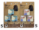 粘着フック（四角、パターンタイプ、３個）４．２ｃｍ